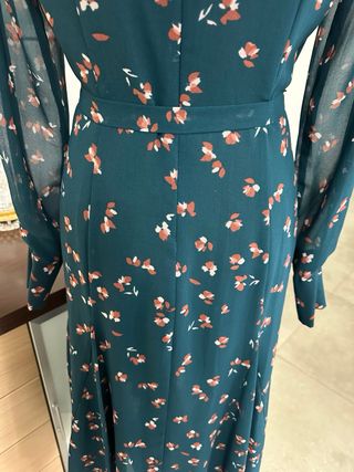 Vestido DKNY gasa estampado floral