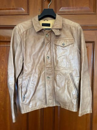 Chaqueta piel Purificación Garcia.