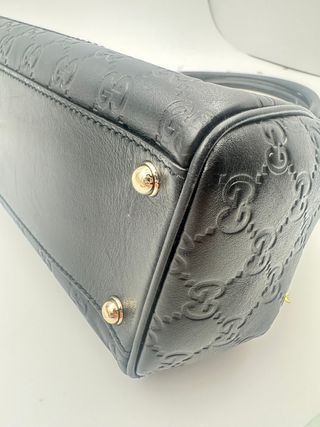 Gucci Jackie Media Pelle Guccissima Nera