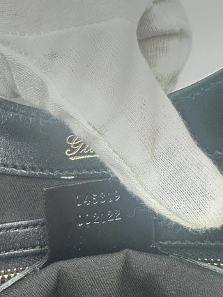 Gucci Jackie Media Pelle Guccissima Nera