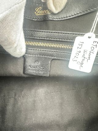 Gucci Jackie Media Pelle Guccissima Nera