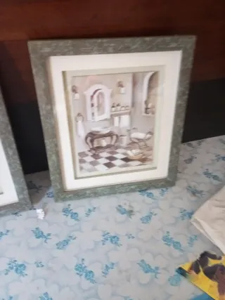 Cuadros de baño decorativos