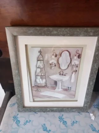 Cuadros de baño decorativos