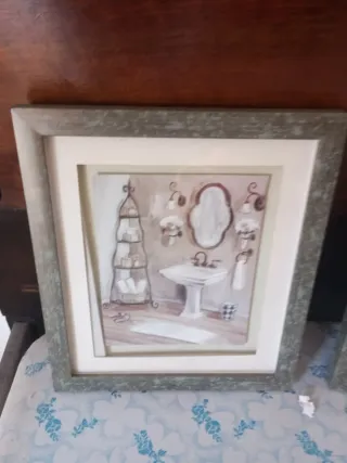 Cuadros de baño decorativos
