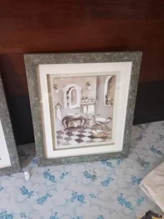 Cuadros de baño decorativos