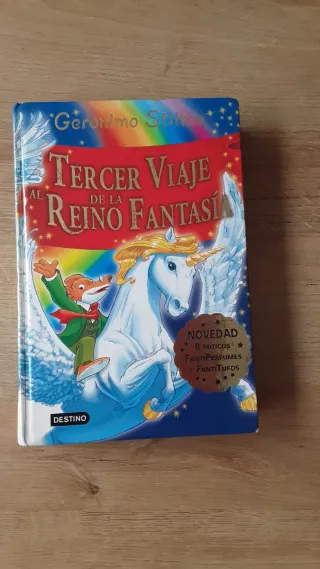 Tres libros de Gerónimo Stilton.