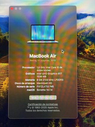 MacBook Air 2019 Plata/Gris Espacial