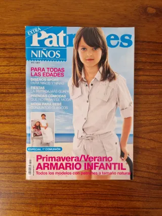 Lote revistas patrones costura niños