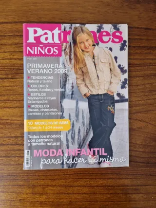 Lote revistas patrones costura niños
