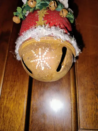 Appendino natalizio Babbo Natale con sonaglio