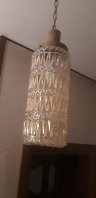 2 Lampadari in Vetro e Metallo