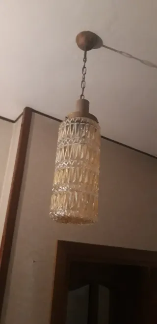 2 Lampadari in Vetro e Metallo