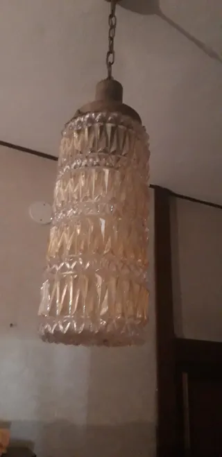 2 Lampadari in Vetro e Metallo