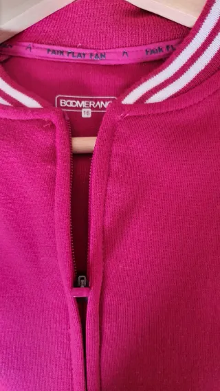 Chaqueta bomber color Fucsia  talla 16