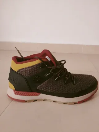 Zapatillas Timberland Botín Negro Rojo