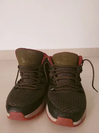 Zapatillas Timberland Botín Negro Rojo