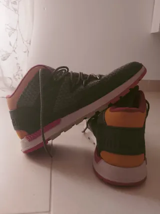 Zapatillas Timberland Botín Negro Rojo