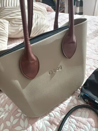 Bolso O bag Beige y Marrón