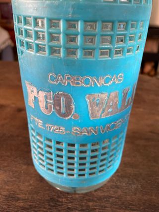 Sifón Vintage Azul turquesa  FCO. VALL