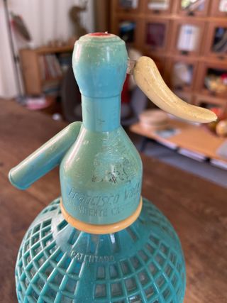 Sifón Vintage Azul turquesa  FCO. VALL