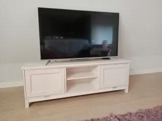 Mueble TV madera blanco