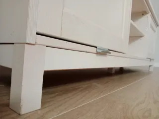 Mueble TV madera blanco