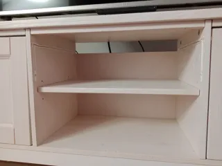 Mueble TV madera blanco