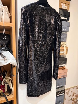 Abito Sportmax nero paillettes