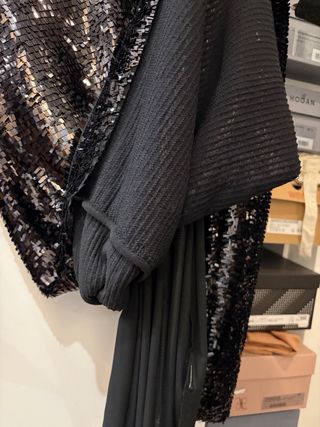 Abito Sportmax nero paillettes