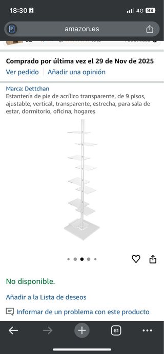 Estantería metacrilato transparente moderna