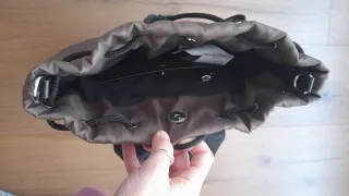 Bolso Adolfo Domínguez Beige y Negro