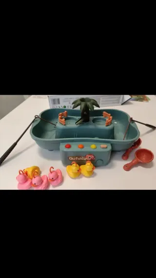 Pack Juguetes Pesca Patos, lógica lectron y wooden