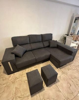 Divano Aqualine a 3 posti con chaise longue