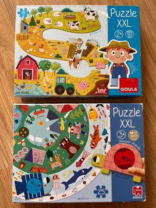 Lote 2 Puzzles XXL Goula: Granja y Animales