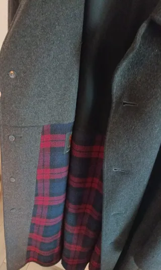 Cappotto Scotland House Grigio/Rosso