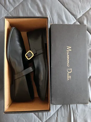 Massimo Dutti Merceditas/Bailarinas Negras Talla 3