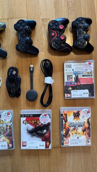 Lote PS3: 4 Mandos y 6 Juegos