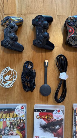 Lote PS3: 4 Mandos y 6 Juegos