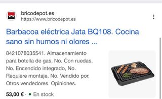 Barbacoa Elettrica Jata BQ108