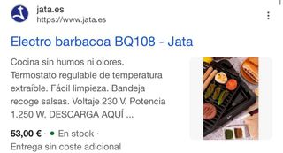 Barbacoa Elettrica Jata BQ108