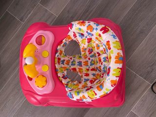 Andador bebé Asalvo rosa con centro de actividades