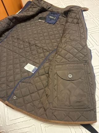 Chaleco acolchado hombre azul