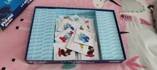 Puzzle Letras Madera + Memory Pitufos