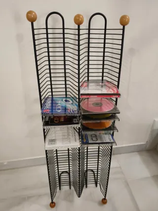 Porta CDs y DVDs Metal