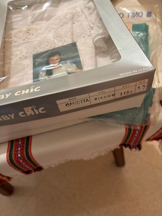 Camicina bimba in pizzo sangallo