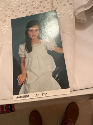 Camicina bimba in pizzo sangallo