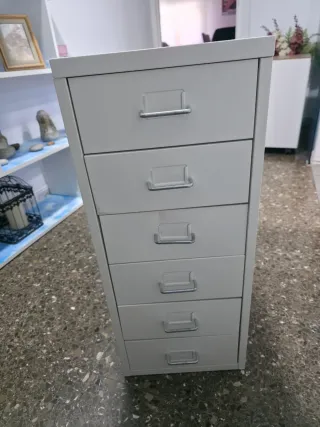 Cajonera Metálica Ikea Helmer Gris