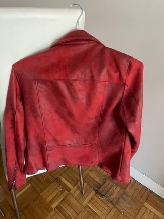 Cazadora Biker García Jeans Roja Talla XS