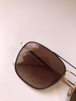 Gafas de Sol Ray-Ban Marrones y Doradas