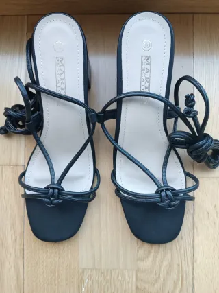 Sandalias negras MARTIN PESCATORE talla 38